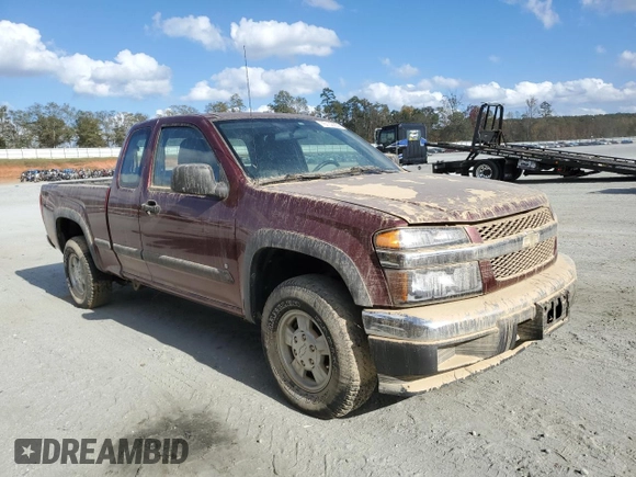 2007 Chevrolet Colorado Work Truck with VIN 1GCDT19E678185650, listed as a Copart auction lot 75132264 with 0 mi miles and Non Repairable. Bid and sale history available at carsss.com. Image 4.