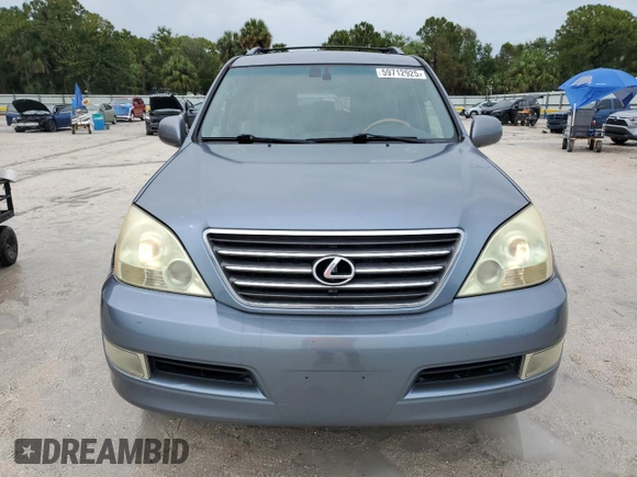 2004 Lexus GX 470 z VIN JTJBT20X740031726, wystawiony jako Copart lot #59712925 z przebiegiem 199 567 mil mil oraz Czysty tytuł • Clean title. Historia ofert i sprzedaży dostępna na DreamBid. Obrazek 5.