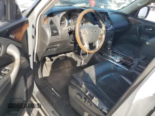 2012 Infiniti QX56 8-passenger with VIN JN8AZ2ND7C9715587, listed as a Copart auction lot 64508345 with 217,786 mi miles and Salvage title. Bid and sale history available at DreamBid. Image 8.