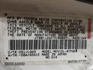 1996 Lexus ES 300 с VIN JT8BF12GXT0183837, выставлен на аукционе Copart как лот 78063524 с пробегом 233 276 миль миль и Списание • Salvage title. История ставок и продаж доступна на DreamBid. Изображение 14.