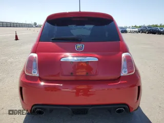 2015 FIAT 500 Abarth with VIN 3C3CFFFHXFT544825, listed as a Copart auction lot 51811145 with 91,020 mi miles and Salvage Title. Bid and sale history available at carsss.com. Image 6.