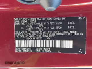 2021 Lexus RX 450h с VIN 2T2JGMDA1MC065053, выставлен на аукционе IAAI как лот 41246465 с пробегом 47 261 миль миль и . История ставок и продаж доступна на DreamBid. Изображение 9.