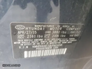 2016 Hyundai Elantra Value Edition with VIN KMHDH4AE1GU542458, listed as a Copart auction lot 78518464 with 155,919 mi miles and Salvage Title. Bid and sale history available at carsss.com. Image 12.