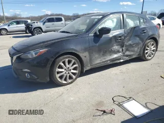 2014 Mazda 3 S Touring with VIN JM1BM1L32E1193813, listed as a Copart auction lot 46899755 with 137,707 mi miles and Salvage Title. Bid and sale history available at carsss.com. Image 1.