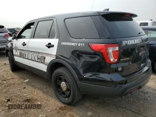 2017 Ford Police Interceptor Utility with VIN 1FM5K8AR4HGE02145, listed as a Copart auction lot 60424045 with Not provided miles and Salvage title. Bid and sale history available at DreamBid. Image 2.