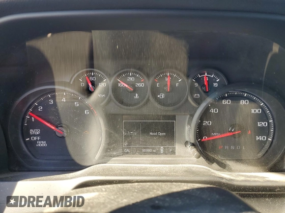 2020 Chevrolet Silverado 1500 Custom with VIN 1GCRWBEK5LZ370274, listed as a Copart auction lot 80630954 with 96,990 mi miles and Salvage Title. Bid and sale history available at carsss.com. Image 9.