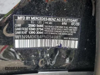 2023 Mercedes-Benz EQB 300 z VIN W1N9M0KB4PN054983, wystawiony jako Copart lot #71882574 z przebiegiem 8 465 mil mil oraz Szkoda całkowita • Salvage title. Historia ofert i sprzedaży dostępna na DreamBid. Obrazek 16.