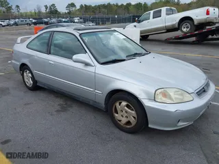 2000 Honda Civic EX with VIN 1HGEJ8246YL011923, listed as a IAAI auction lot 41857839 with 215,334 mi miles. Bid and sale history available at carsss.com. Image 1.