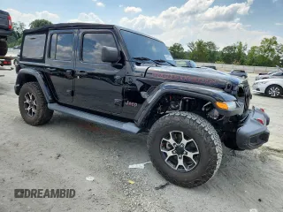 2018 Jeep Wrangler Unlimited Rubicon z VIN 1C4HJXFG8JW232955, wystawiony jako Copart lot #66491345 z przebiegiem 22 717 mil mil oraz Szkoda całkowita • Salvage title. Historia ofert i sprzedaży dostępna na DreamBid. Obrazek 4.