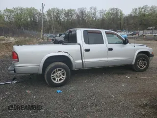 2002 Dodge Dakota Sport with VIN 1B7HL38X62S562179, listed as a Copart auction lot 52493495 with 0 mi miles and Salvage Title. Bid and sale history available at carsss.com. Image 3.