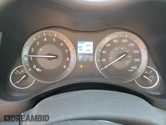 2011 Infiniti M37 with VIN JN1BY1AP0BM324986, listed as a Copart auction lot 53671215 with 187,490 mi miles and Salvage Title. Bid and sale history available at carsss.com. Image 9.