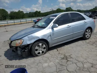 2007 Kia Spectra EX z VIN KNAFE121375480455, wystawiony jako Copart lot #55041885 z przebiegiem 190 687 mil mil oraz Szkody całkowita. Historia ofert i sprzedaży dostępna na DreamBid. Obrazek 1.