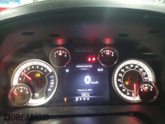 2017 Ram 1500 Sport z VIN 1C6RR7MT0HS755148, wystawiony jako Copart lot #46077115 z przebiegiem 74 061 mil mil oraz Szkoda całkowita • Salvage title. Historia ofert i sprzedaży dostępna na DreamBid. Obrazek 9.