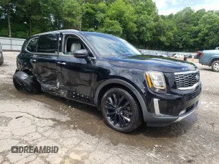 2020 Kia Telluride SX with VIN 5XYP5DHC6LG046677, listed as a Copart auction lot 57827335 with 116,164 mi miles and Salvage title. Bid and sale history available at DreamBid. Image 4.