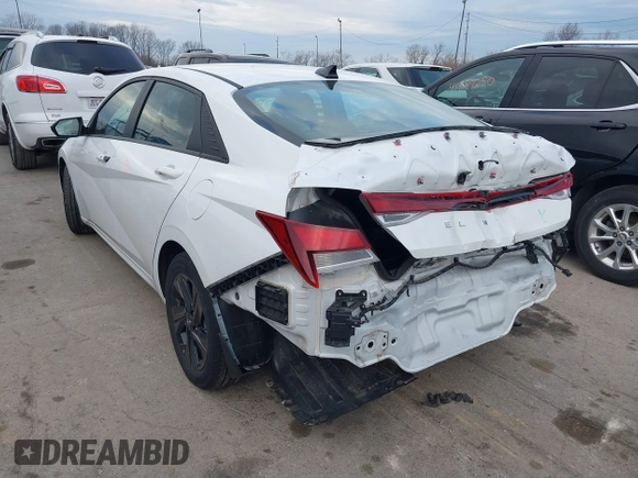 2022 Hyundai Elantra SEL with VIN 5NPLM4AG3NH060174, listed as a IAAI auction lot 41891250 with 24,326 mi miles and . Bid and sale history available at DreamBid. Image 3.