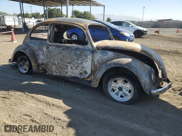 1965 Volkswagen Beetle with VIN 115503452, listed as a Copart auction lot 77280884 with Not Provided miles and Non Repairable. Bid and sale history available at DreamBid. Image 4.