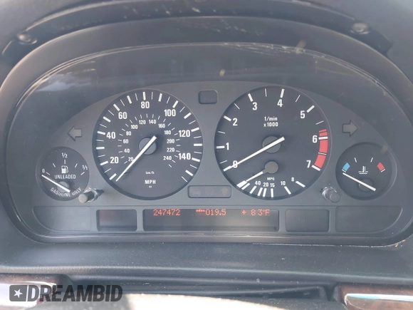 2000 BMW 7 Series 740iL with VIN WBAGH8341YDP14211, listed as a IAAI auction lot 42671152 with 247,472 mi miles and . Bid and sale history available at DreamBid. Image 7.