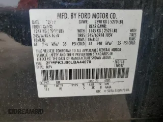 2020 Ford Edge SEL z VIN 2FMPK3J90LBA44070, wystawiony jako Copart lot #54606065 z przebiegiem 63 153 mil mil oraz Szkoda całkowita • Salvage title. Historia ofert i sprzedaży dostępna na DreamBid. Obrazek 12.