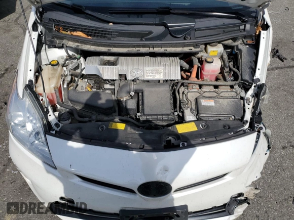 2013 Toyota Prius One with VIN JTDKN3DU1D5550647, listed as a Copart auction lot 49250345 with 129,714 mi miles and Salvage Title. Bid and sale history available at carsss.com. Image 12.
