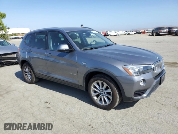 2017 BMW X3 xDrive28i z VIN 5UXWX9C58H0T12062, wystawiony jako Copart lot #59182705 z przebiegiem 77 991 mil mil oraz Szkoda całkowita • Salvage title. Historia ofert i sprzedaży dostępna na DreamBid. Obrazek 4.