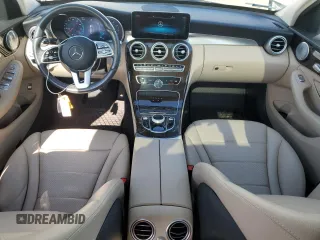 2021 Mercedes-Benz C 300 with VIN W1KWF8EB4MR637322, listed as a Copart auction lot 59097045 with 55,393 mi miles and Salvage title. Bid and sale history available at DreamBid. Image 8.