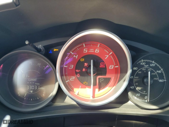 2020 FIAT 124 Spider Abarth with VIN JC1NFAEK8L0145065, listed as a Copart auction lot 75709504 with 33,031 mi miles and Non Repairable. Bid and sale history available at carsss.com. Image 9.