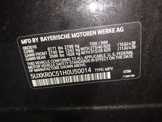 2017 BMW X5 xDrive35i with VIN 5UXKR0C51H0U50014, listed as a IAAI auction lot 41727826 with 76,069 mi miles. Bid and sale history available at carsss.com. Image 9.