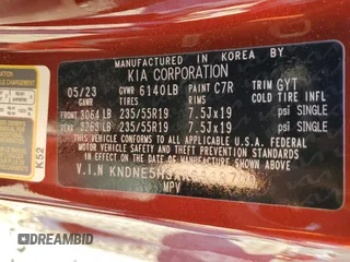 2024 Kia Carnival SX with VIN KNDNE5H3XR6338700, listed as a Copart auction lot 81567924 with 8,498 mi miles and Non Repairable. Bid and sale history available at carsss.com. Image 12.