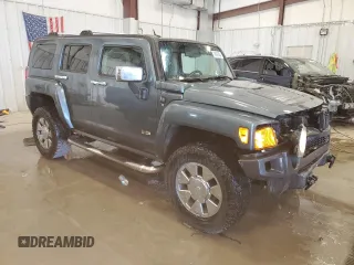 2007 Hummer H3 SUV with VIN 5GTDN13E678118560, listed as a Copart auction lot 74091454 with 196,504 mi miles and Non Repairable. Bid and sale history available at carsss.com. Image 4.