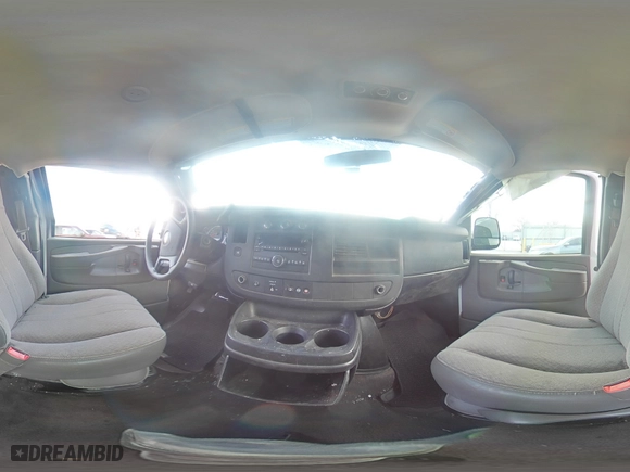 2014 Chevrolet Express Passenger LT with VIN 1GAZG1FGXE1187397, listed as a Copart auction lot 43209785 with 168,614 mi miles and Salvage Title. Bid and sale history available at carsss.com. Image 13.
