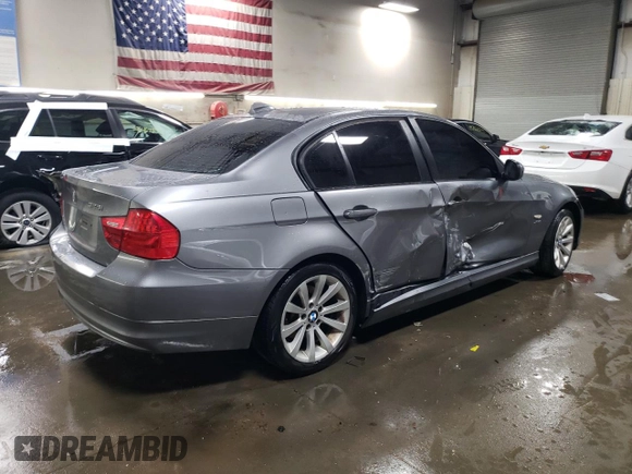 2011 BMW 3 Series 328i xDrive with VIN WBAPK7C53BA818101, listed as a Copart auction lot 45490965 with 134,292 mi miles and Salvage title. Bid and sale history available at DreamBid. Image 3.