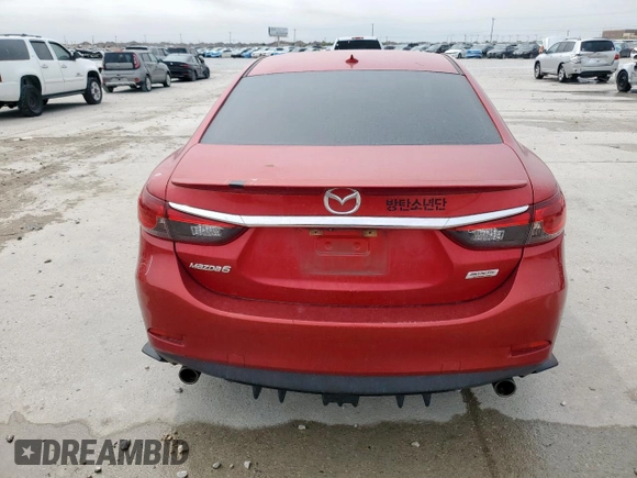 2015 Mazda 6 i Grand Touring with VIN JM1GJ1W64F1168708, listed as a Copart auction lot 50550285 with 121,206 mi miles and Salvage Title. Bid and sale history available at DreamBid. Image 6.