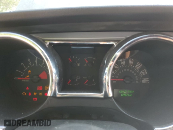 2007 Ford Mustang GT Deluxe with VIN 1ZVHT85H775207390, listed as a Copart auction lot 59553555 with 125,676 mi miles and Salvage title. Bid and sale history available at DreamBid. Image 9.