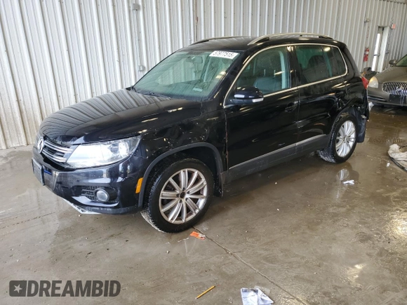 2013 Volkswagen Tiguan S with VIN WVGAV3AX1DW602083, listed as a Copart auction lot 57977515 with 114,375 mi miles and Clean title. Bid and sale history available at DreamBid. Image 1.