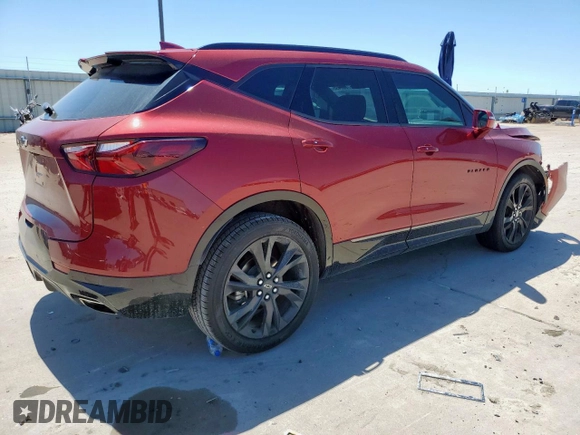 2019 Chevrolet Blazer RS с VIN 3GNKBERS2KS694147, выставлен на аукционе Copart как лот 57687495 с пробегом 43 190 миль миль и Списание • Salvage title. История ставок и продаж доступна на DreamBid. Изображение 3.
