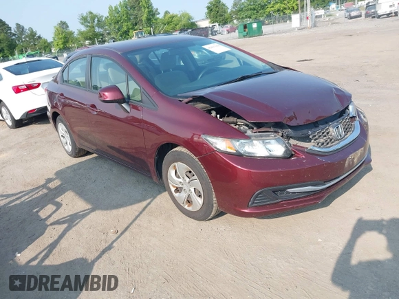 2013 Honda Civic LX z VIN 19XFB2F51DE263355, wystawiony jako IAAI lot #42415164 z przebiegiem 102 748 mil mil oraz . Historia ofert i sprzedaży dostępna na DreamBid. Obrazek 1.