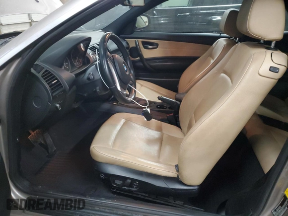 2013 BMW 1 Series 128i with VIN WBAUL7C51DVU09218, listed as a Copart auction lot 53357235 with 119,644 mi miles and Salvage Title. Bid and sale history available at carsss.com. Image 7.