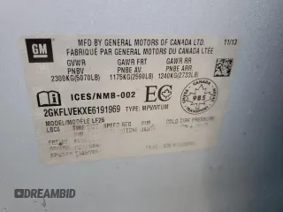 2014 GMC Terrain SLE with VIN 2GKFLVEKXE6191969, listed as a Copart auction lot 46912645 with 94,397 mi miles and Clean Title. Bid and sale history available at carsss.com. Image 16.