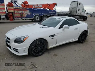 2014 Mercedes-Benz SLK-Class SLK 250 with VIN WDDPK4HA1EF093957, listed as a Copart auction lot 81787234 with 52,850 mi miles and Salvage Title. Bid and sale history available at carsss.com. Image 1.