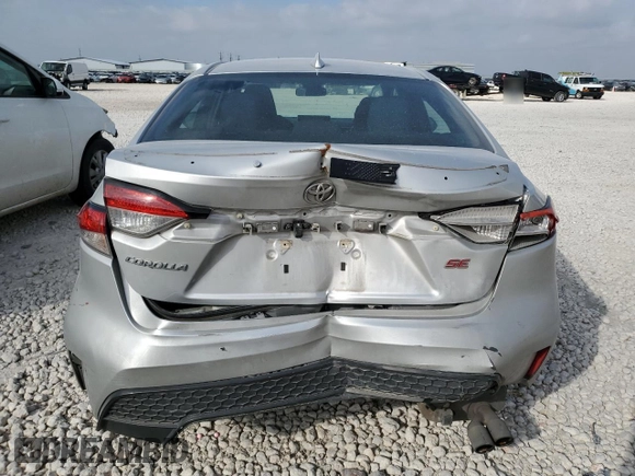 2021 Toyota Corolla SE with VIN 5YFS4MCE6MP088978, listed as a Copart auction lot 48662895 with 84,063 mi miles and Salvage Title. Bid and sale history available at carsss.com. Image 6.