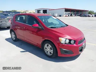 2013 Chevrolet Sonic LT with VIN 1G1JC6SG1D4198054, listed as a IAAI auction lot 41982708 with 157,789 mi miles. Bid and sale history available at carsss.com. Image 1.
