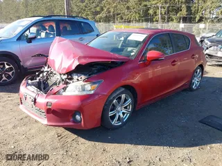 2011 Lexus CT 200h with VIN JTHKD5BH1B2008322, listed as a IAAI auction lot 41681509 with 132,537 mi miles. Bid and sale history available at carsss.com. Image 17.