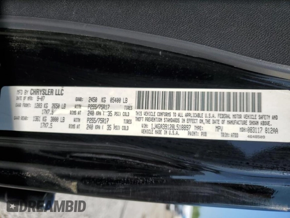 2008 Jeep Wrangler Unlimited X z VIN 1J4GA39128L518897, wystawiony jako Copart lot #52297525 z przebiegiem 163 676 mil mil oraz Nie do naprawy • Non repairable. Historia ofert i sprzedaży dostępna na DreamBid. Obrazek 12.