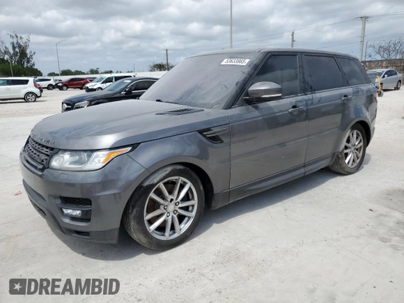 2016 Land Rover Range Rover Sport SE with VIN SALWG2PF6GA120359, listed as a Copart auction lot 53633865 with 90,160 mi miles and Clean Title. Bid and sale history available at DreamBid. Image 1.