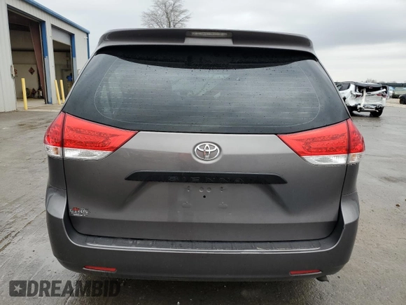 2013 Toyota Sienna L with VIN 5TDZK3DC3DS341886, listed as a Copart auction lot 54631924 with 0 mi miles and Salvage Title. Bid and sale history available at carsss.com. Image 6.