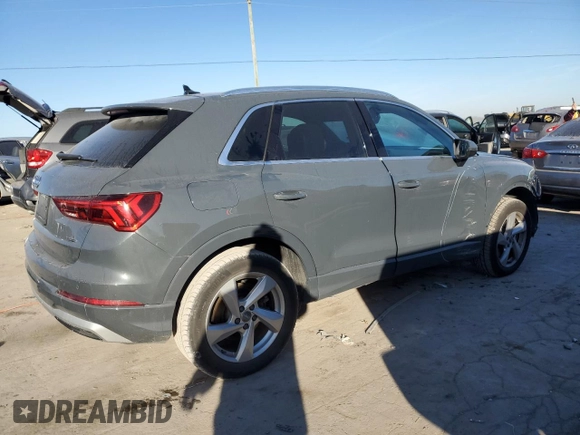 2019 Audi Q3 Premium Plus with VIN WA1BECF31K1082079, listed as a Copart auction lot 80777073 with 51,655 mi miles and Salvage Title. Bid and sale history available at carsss.com. Image 3.