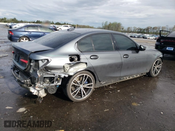 2020 BMW 3 Series M340i with VIN 3MW5U7J05L8B44054, listed as a Copart auction lot 50531364 with 38,012 mi miles and Salvage Title. Bid and sale history available at carsss.com. Image 3.