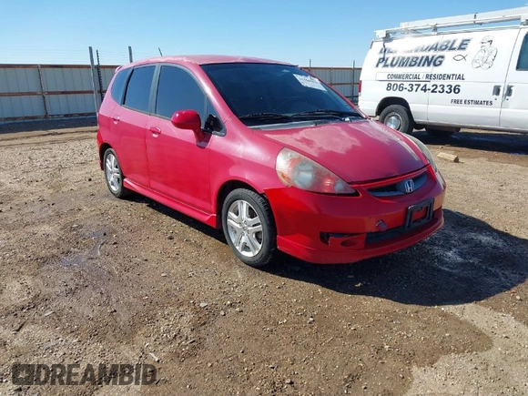2008 Honda Fit Sport with VIN JHMGD37658S007510, listed as a IAAI auction lot 41508859 with 143,536 mi miles. Bid and sale history available at carsss.com. Image 1.