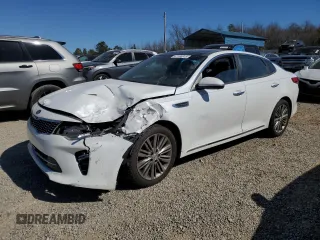 2016 Kia Optima SXL Turbo with VIN 5XXGV4L20GG065492, listed as a Copart auction lot 47194615 with 238,679 mi miles and Salvage title. Bid and sale history available at DreamBid. Image 1.