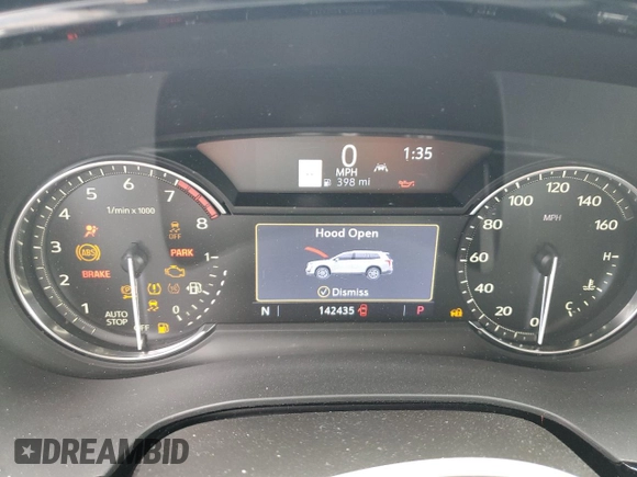 2020 Cadillac XT6 FWD Premium Luxury with VIN 1GYKPCRSXLZ154638, listed as a Copart auction lot 57439835 with 142,435 mi miles and Salvage title. Bid and sale history available at DreamBid. Image 9.